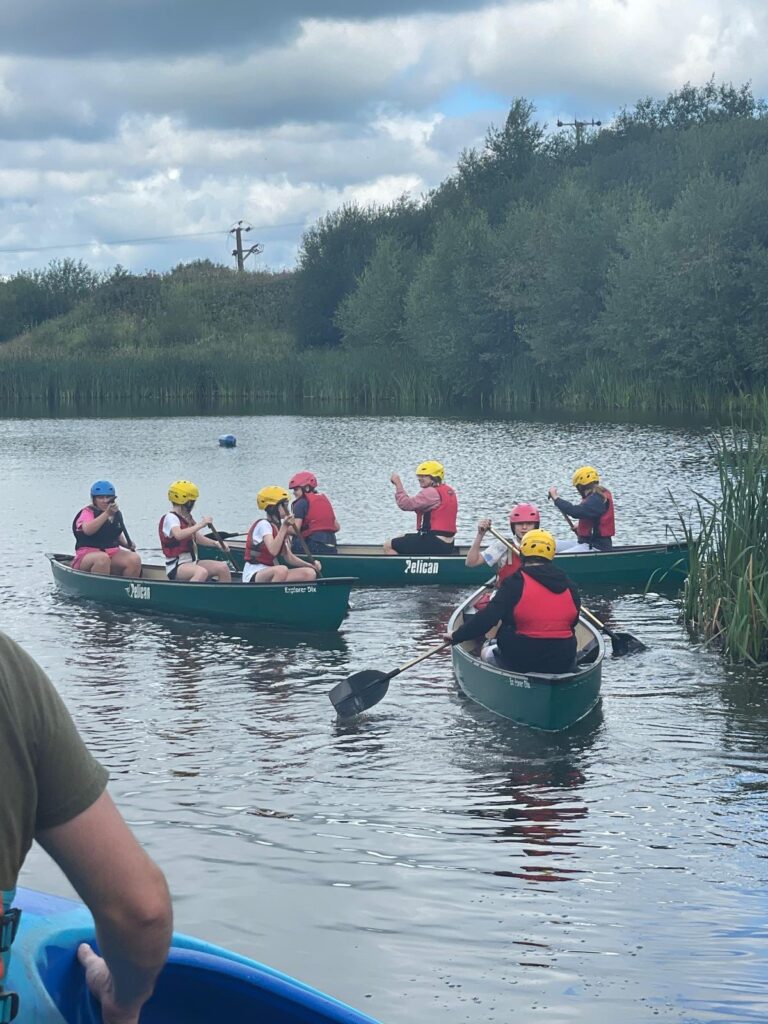 Canoeing which was linked to the learning about making decisions and their potential outcomes.